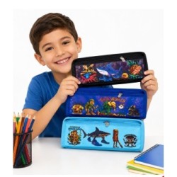 Cartucheras Infantiles Niños 21x10x4cm 4592