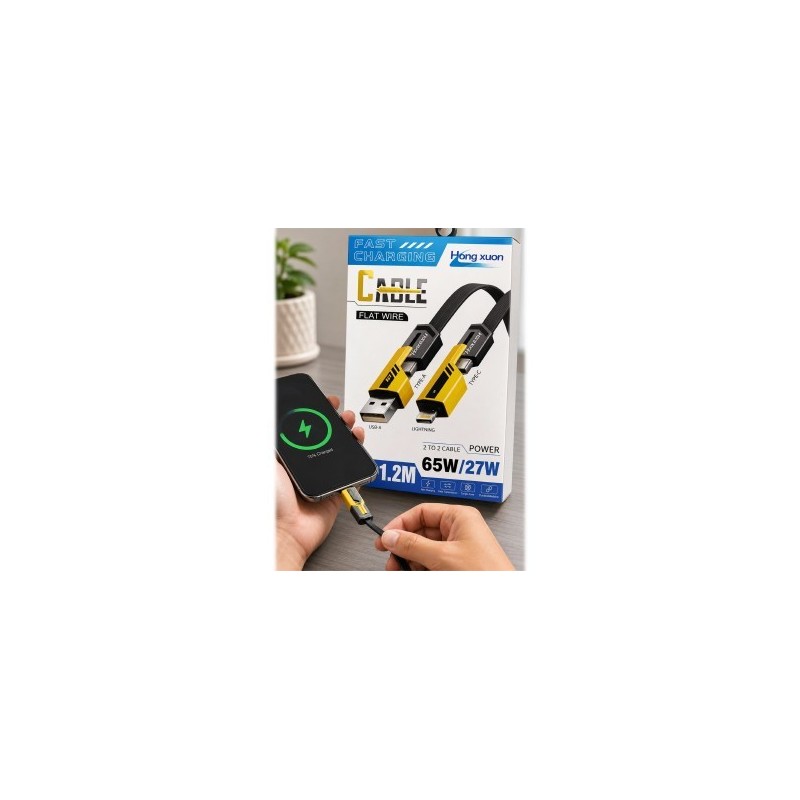 Cable Usb x2 100cm 4742