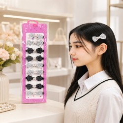 Tira de Vincha Lazo Blanco y Negro 10pcs 4667