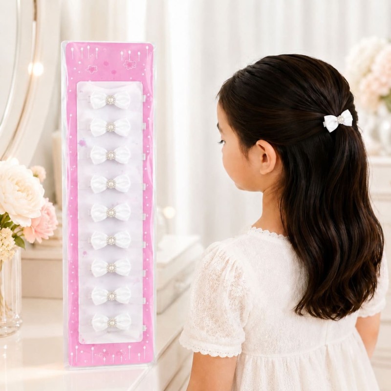 Tira Vincha Lazo Blanca 10pcs 4669