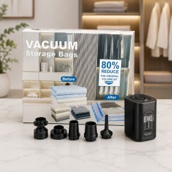 Bolsa de Compresión al Vacío 15pcs + Máquina de Aire al Vacío 8266
