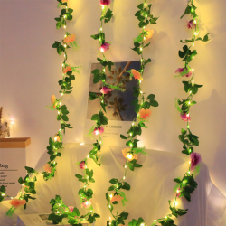 Guirnalda de Flores con Luces Led 2mt 20 focos  83371