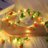 Guirnalda de Flores con Luces Led 2mt 20 focos  83371