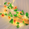 Guirnalda de Flores con Luces Led 2mt 20 focos  83371