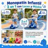 Scooter Monopatin Dinosaurio con Asiento Música y Luces 3271