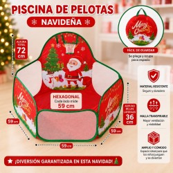Corral navideño con canasta para encestar 3216