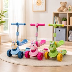 Scooter Monopatin Conejito con Asiento Música y Luces 3265