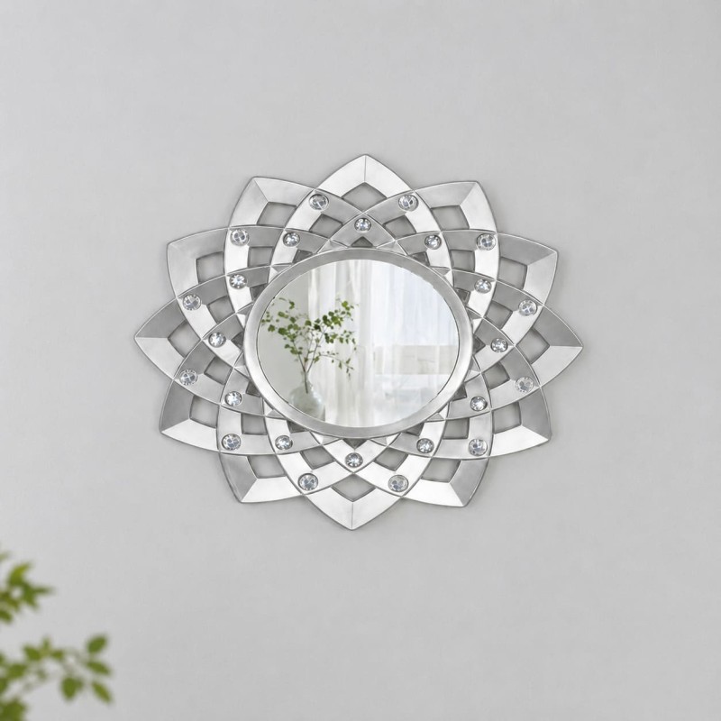Espejo Plateado para pared 1040