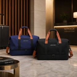 Bolso Viajero Y2833 Negro y Azul