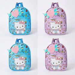 Bolso/ Mochila Hello Kitty LD-10 Celeste y Lila
