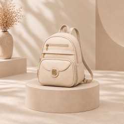Mini Bolso Mochila 1216-2 Beige