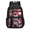 Mochila Escolar Negra con Rojo 63911