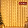 Cortina Navideña Amarilla 3x2m 1135