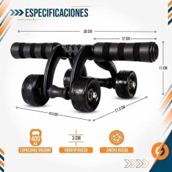 Máquina de Abdomen 4 Ruedas 4683-406