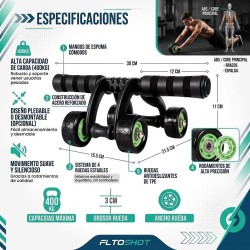 Máquina de Abdomen 4 Ruedas 4683-406
