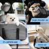 Asiento elevador y cama portátil de coche para mascotas 17120-553