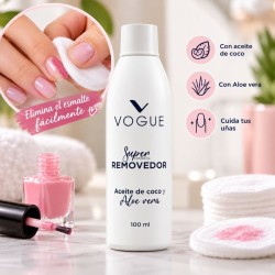 Removedor de Esmalte con Aceite de Coco y Aloe Vera - Vogue