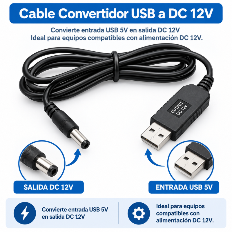 Cable Convertidor 12V