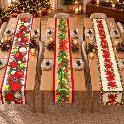 Caminos de Mesa Navideños Tela Rústica 5215