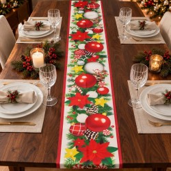 Caminos de Mesa Navideños Tela Rústica 5215