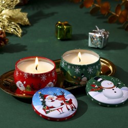 Set de 4 Velas Navideñas Aromáticas 604