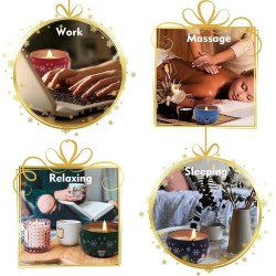 Set de 4 Velas Navideñas Aromáticas 604