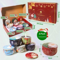 Set de 8 Velas Navideñas Aromáticas 608