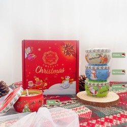 Set de 8 Velas Navideñas Aromáticas 608