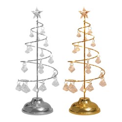 Ärbol Navideño Led Decorativo 30cm Colgantes Cristal 6136