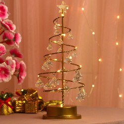 Ärbol Navideño Led Decorativo 30cm Colgantes Cristal 6136