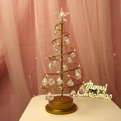 Ärbol Navideño Led Decorativo 30cm Colgantes Cristal 6136