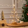Ärbol Navideño Led Decorativo 30cm Colgantes Cristal 6136