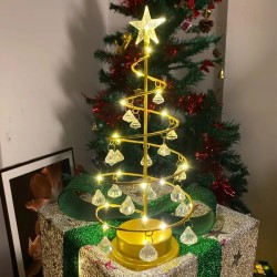 Ärbol Navideño Led Decorativo 30cm Colgantes Cristal 6136