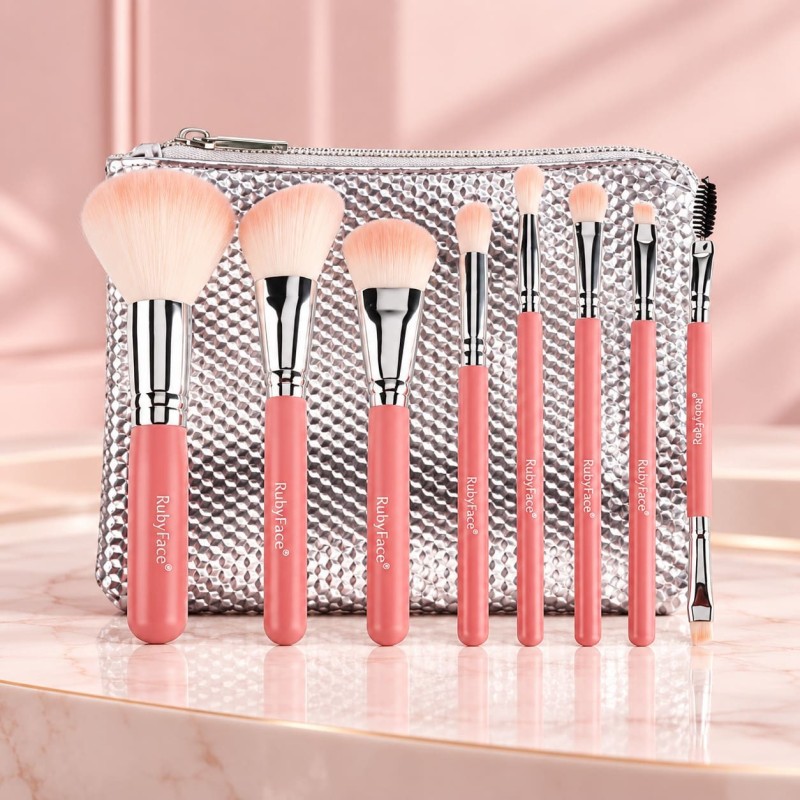 SET DE BROCHAS CON COSMETIQUERA SF05 - RUBYFACE