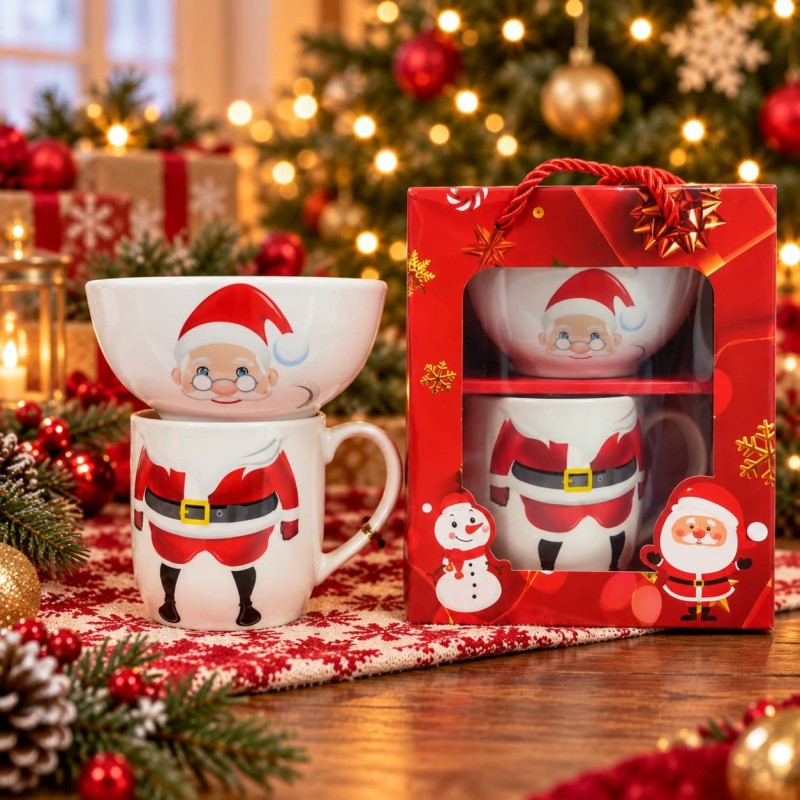 Set de Cerámica Navideña 2pcs 3468