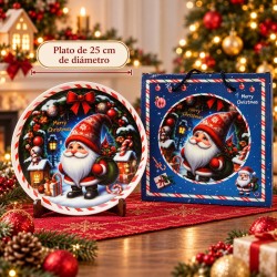Plato de Cerámica Navideño 25cm 3454