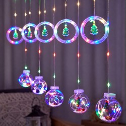 Cortina de Luces Esfera Circulo Multicolor 3x1.5mt 4046-2