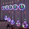 Cortina de Luces Esfera Circulo Multicolor 3x1.5mt 4046-2