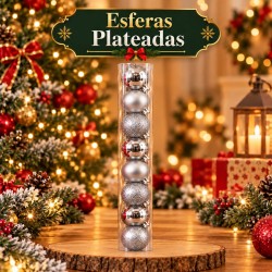 Esferas Navideñas 10cm 9 PCS 3052