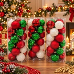 Esferas Navideñas 8cm 24 PCS 3049