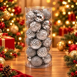 Esferas Navideñas 24pcs 6cm 3387