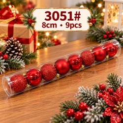 Esferas Navideñas 8cm 9PCS 3051