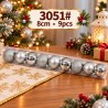 Esferas Navideñas 8cm 9PCS 3051