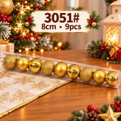 Esferas Navideñas 8cm 9PCS 3051
