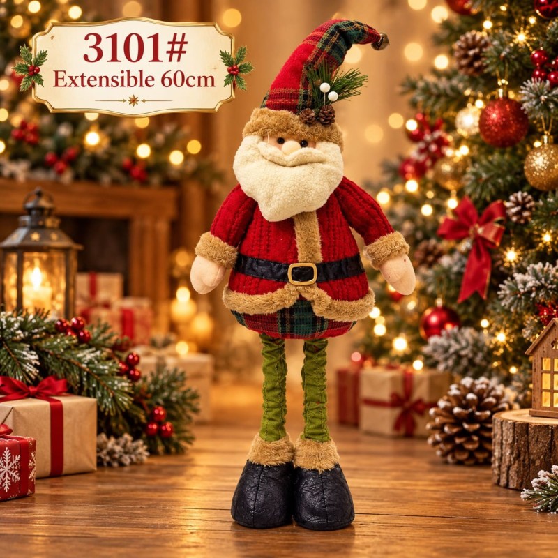 Muñecos Navideños Extensibles 60cm 3101