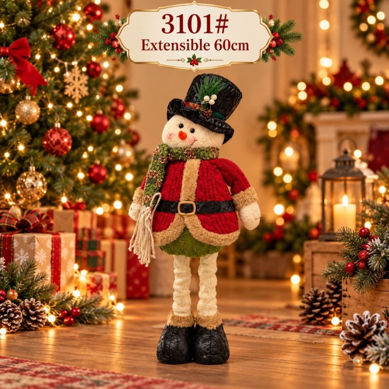 Muñecos Navideños Extensibles 60cm 3101