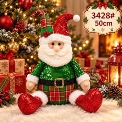 Muñeco Navideño Sentado 50cm 3428
