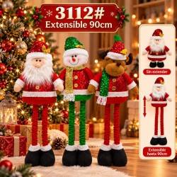 Muñecos Navideños Extensibles 90cm 3112
