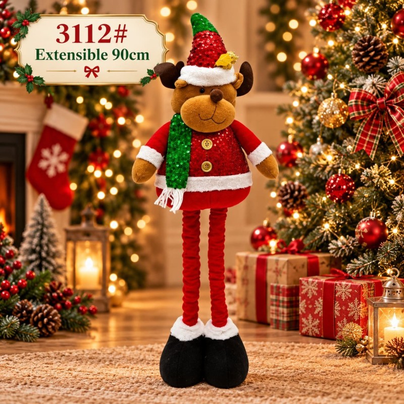 Muñecos Navideños Extensibles 90cm 3112
