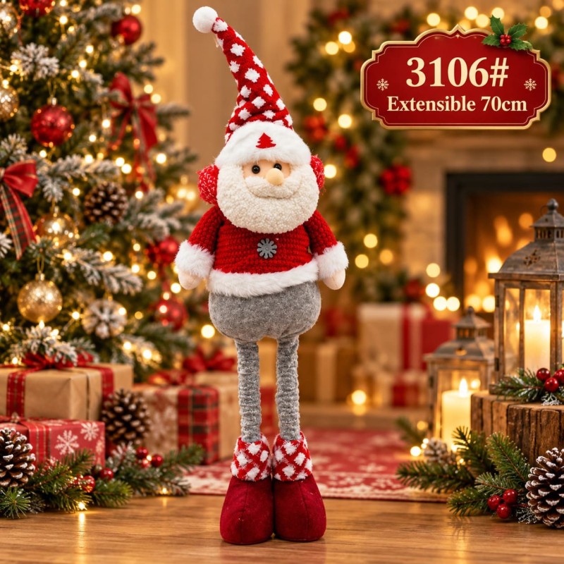 Muñecos Navideños Extensibles 70cm 3106